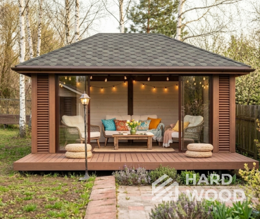 Четырехскатная беседка из дерева №99 - фото 2286