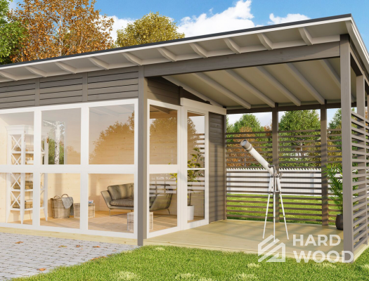 Садовая беседка двухзонная №43 - фото 1643