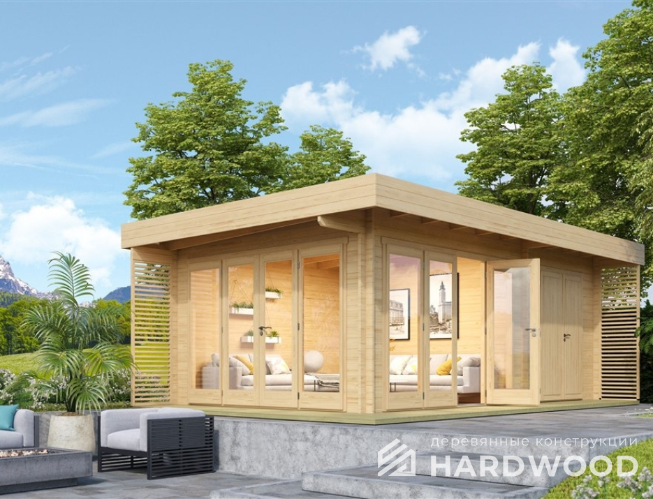 Беседка из бруса №56 - фото 1688