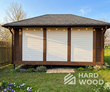 Четырехскатная беседка из дерева №99 - фото 2288