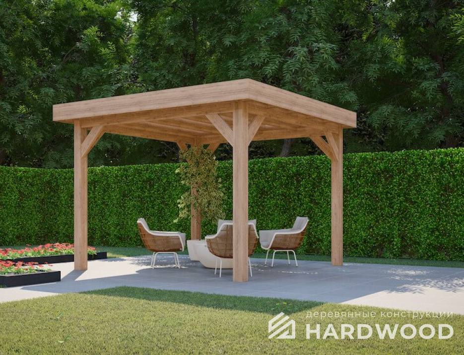 Маленькая беседка навес №84 - фото 1868