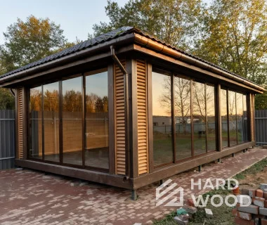 Беседка с четырехскатной крышей №94 - фото 2249